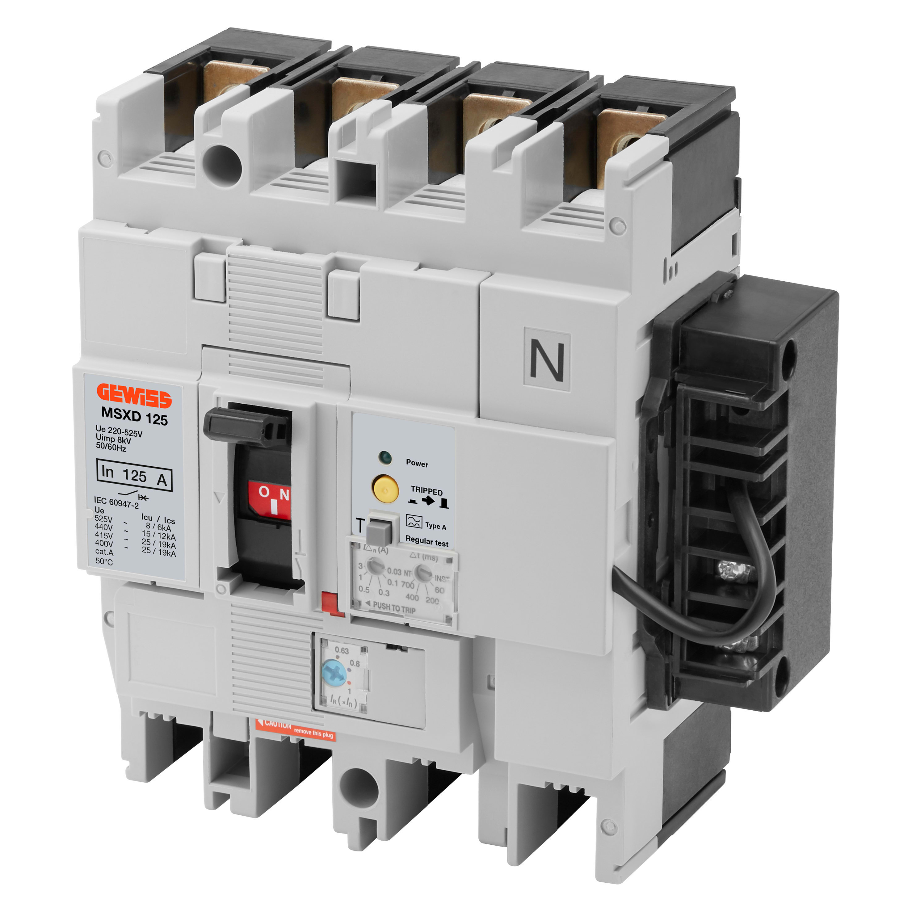 GEWISS - GEWGWD8510 SGANCIATORE DI APERTURA PER MSXD - PER MSXD125-160-250