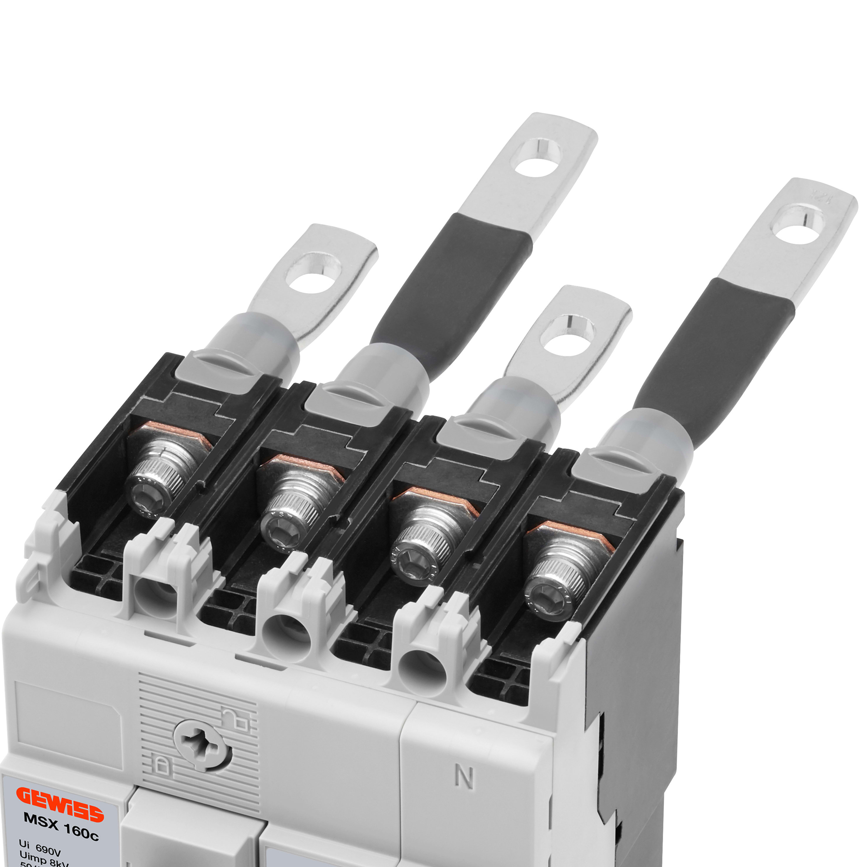 GEWISS - GEWGWD8800 TERMINALI POSTERIORI RC - PER MSXE/M1000 (1000A) - 4 PEZZI