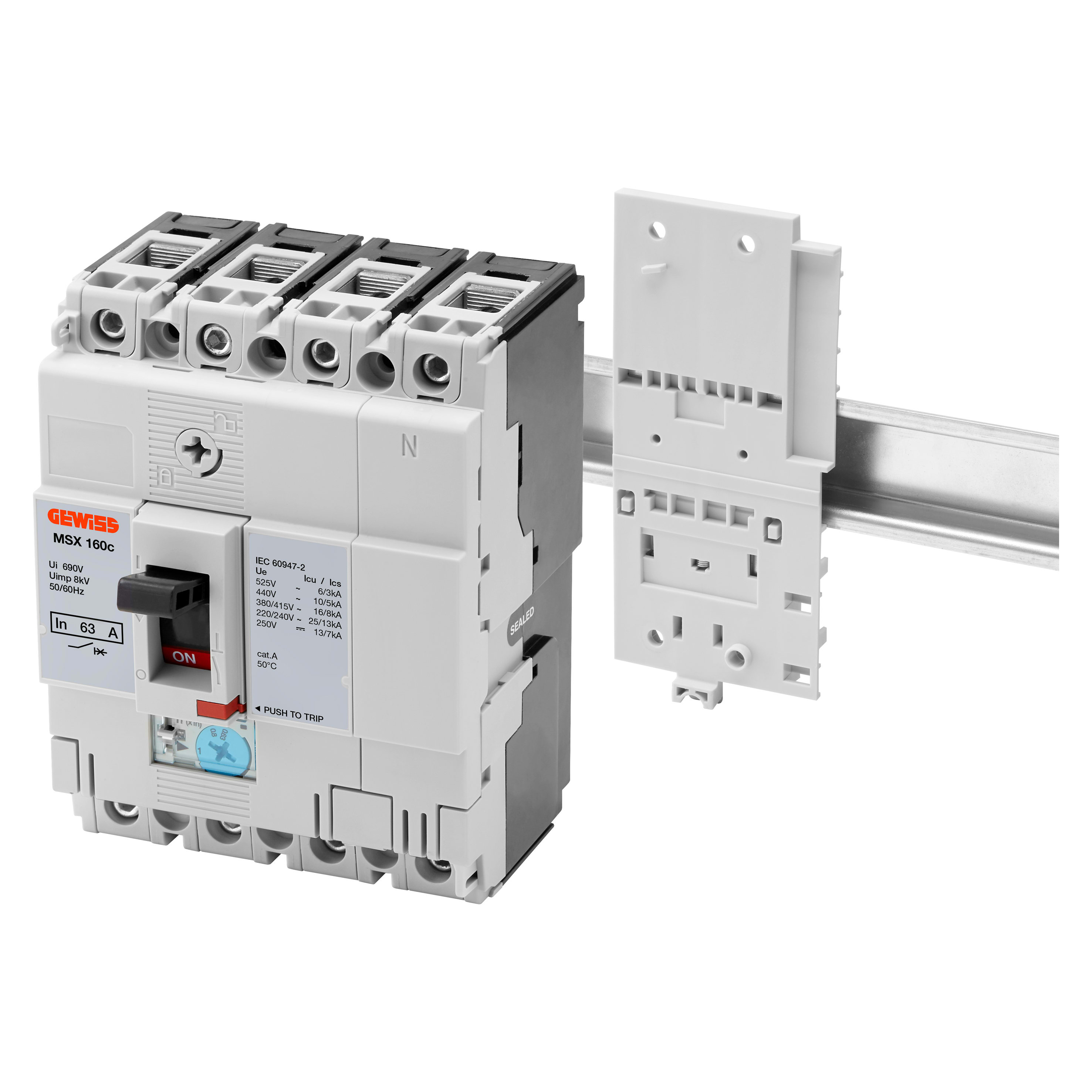 GEWISS GEWGWD8876 STAFFA FIS GUIDA DIN MSX/D/M/C125-250