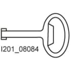 SIEMENS - SIE8GD9290 Chiave a doppia mappa per spina 3 mm per quadri di distribuzione da pavimento SIKUS e da parete STAB