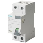 SIEMENS - SIE5SV36166KK01 Interruttore differenziale, a 2 poli, tipo A, con breve ritardo, In: 63 A, 300 mA