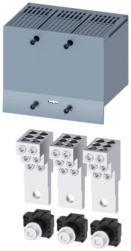 SIEMENS - SIE3VA92230JF60 Morsetto di collegamento per conduttore tondo, 6 cavi, 3 pezzi, accessorio per: 3VA2 100/160/250