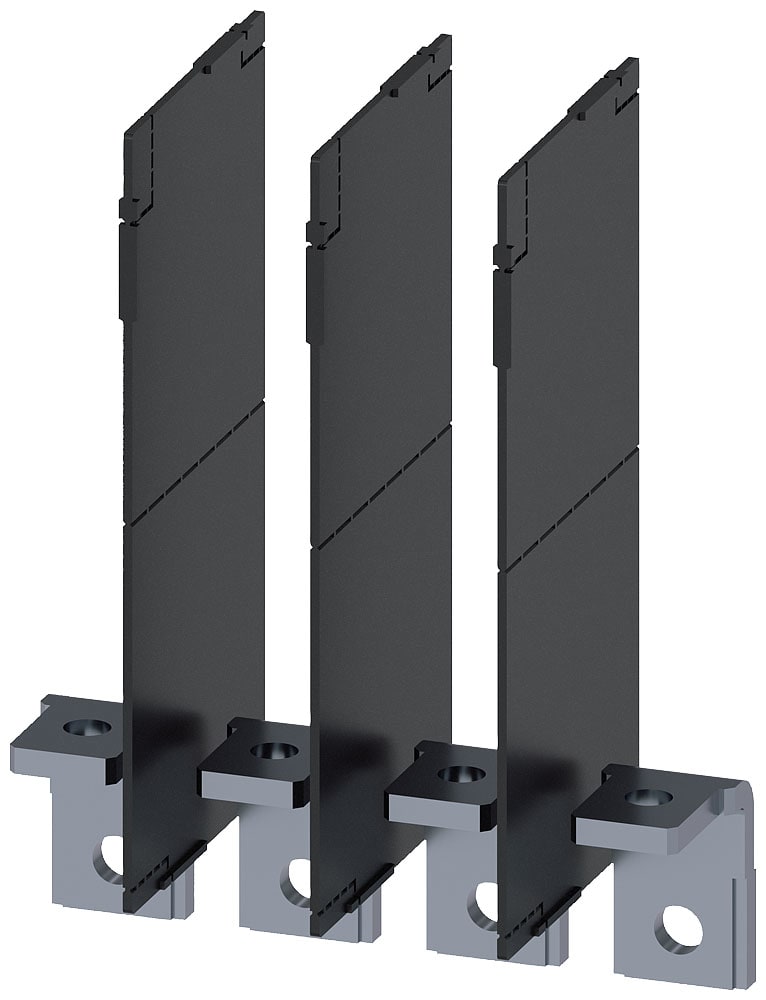 SIEMENS - SIE3VA92240QG00 Attacchi piatti a vite ad angolo retto 4 pezzi, accessori per: 3VA2 100/160/250