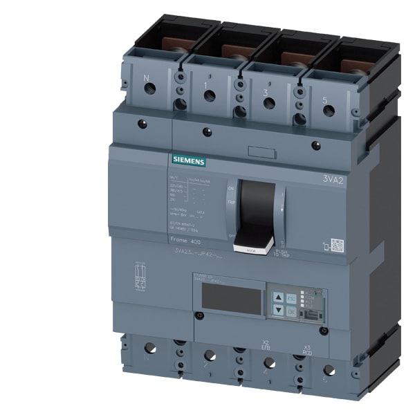 SIEMENS SIE3VA23406JP420AA0 INT.AUT.3VA 400A 4P 85KA ETU5 LSI L/T