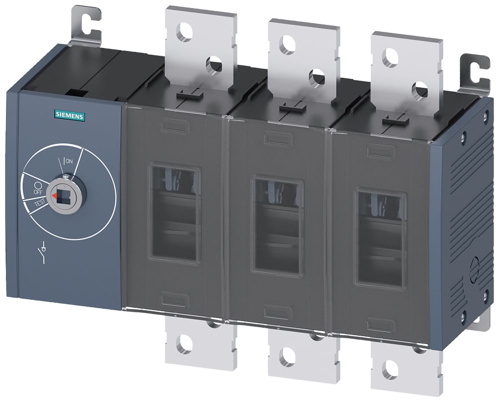 SIEMENS - SIE3KD52300RE100 Sezionatore sottocarico 1250 A, grand. costr. 5, a 3 poli, comando frontale a sinistra, apparecchio di base