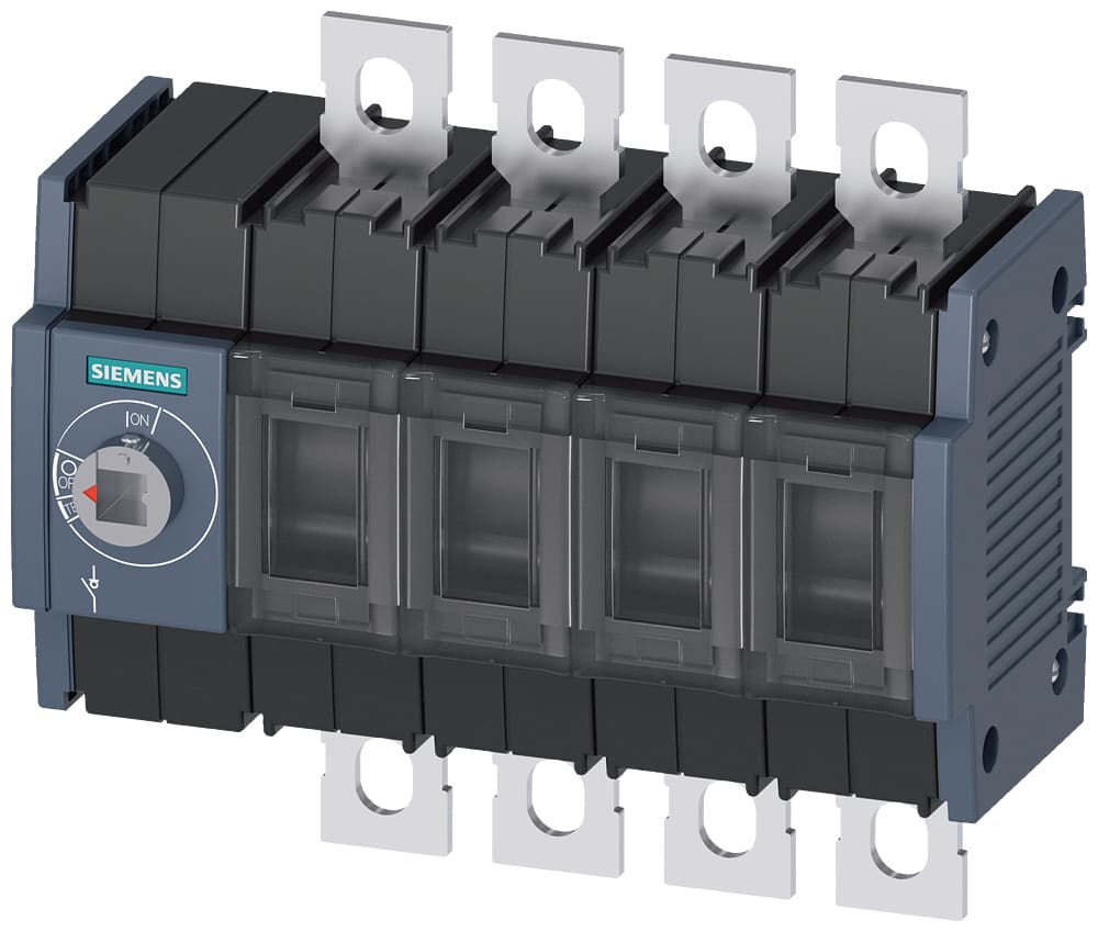 SIEMENS - SIE3KD38400NE100 Sezionatore sottocarico 250 A grand. costr. 2, a 4 poli, comando frontale a sinistra, apparecchio di base