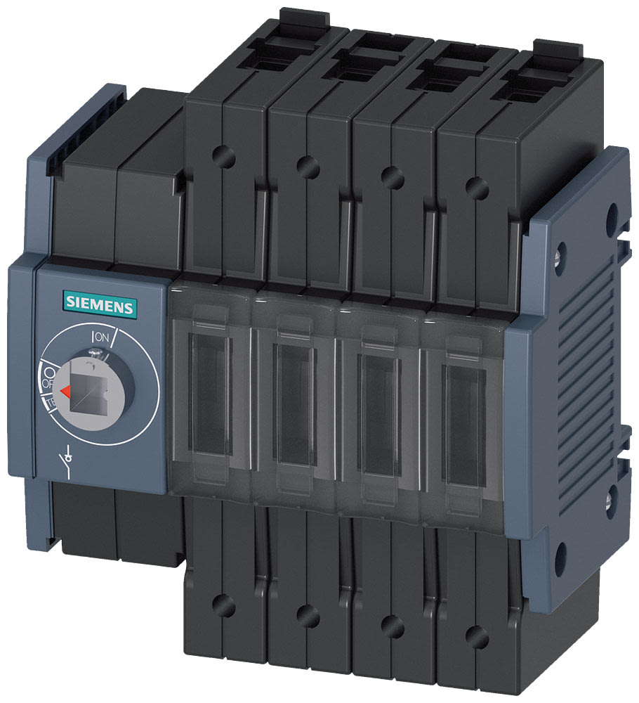 SIEMENS - SIE3KD22402ME100 Sezionatore sottocarico 32 A, grand. costr. 1, a 4 poli, comando frontale a sinistra, apparecchio di base