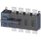 SIEMENS - SIE3KD54420RE100 Sezionatore sottocarico 1600 A, grand. costr. 5, a 4 poli, comando frontale a sinistra, apparecchio completo
