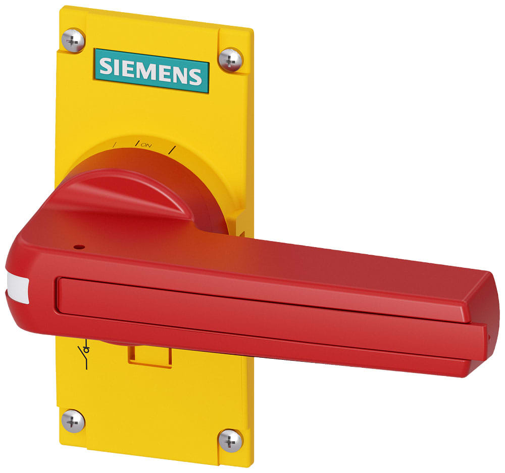 SIEMENS - SIE3KD93012 Accessori per 3KD grand. costr. 3 comando diretto, rosso/giallo, versione standard lucchettabile
