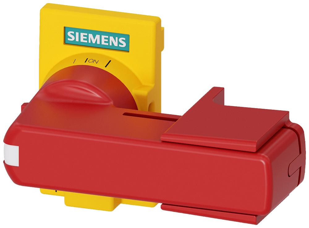 SIEMENS - SIE3KD92018 Accessori per 3KD grand. costr. 2 comando diretto, rosso/giallo, esecuzione piatta lucchettabile
