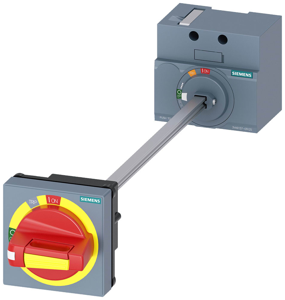 SIEMENS - SIE3VA91570FK25 Comando rotativo bloccoporta OFF di emergenza IEC IP65 con interblocco porta, accessorio per: 3VA1