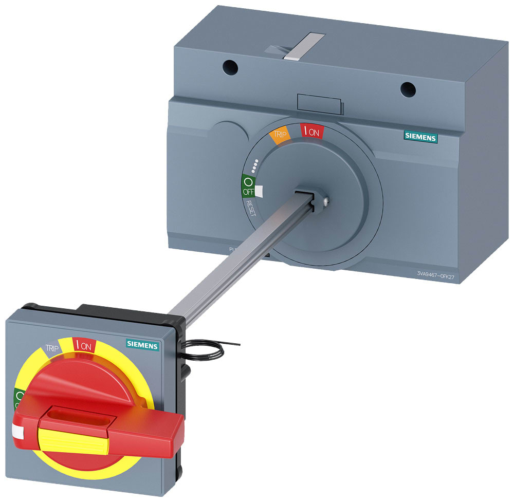 SIEMENS - SIE3VA94670FK27 Comando rotativo bloccoporta OFF di emergenza IEC IP65 con interblocco porta, kit di illuminazione