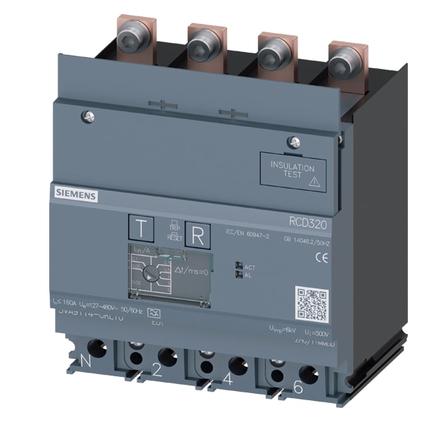 SIEMENS SIE3VA91140RL10 MODULO RCD320 X 3VA11 4P I=160A U=480V