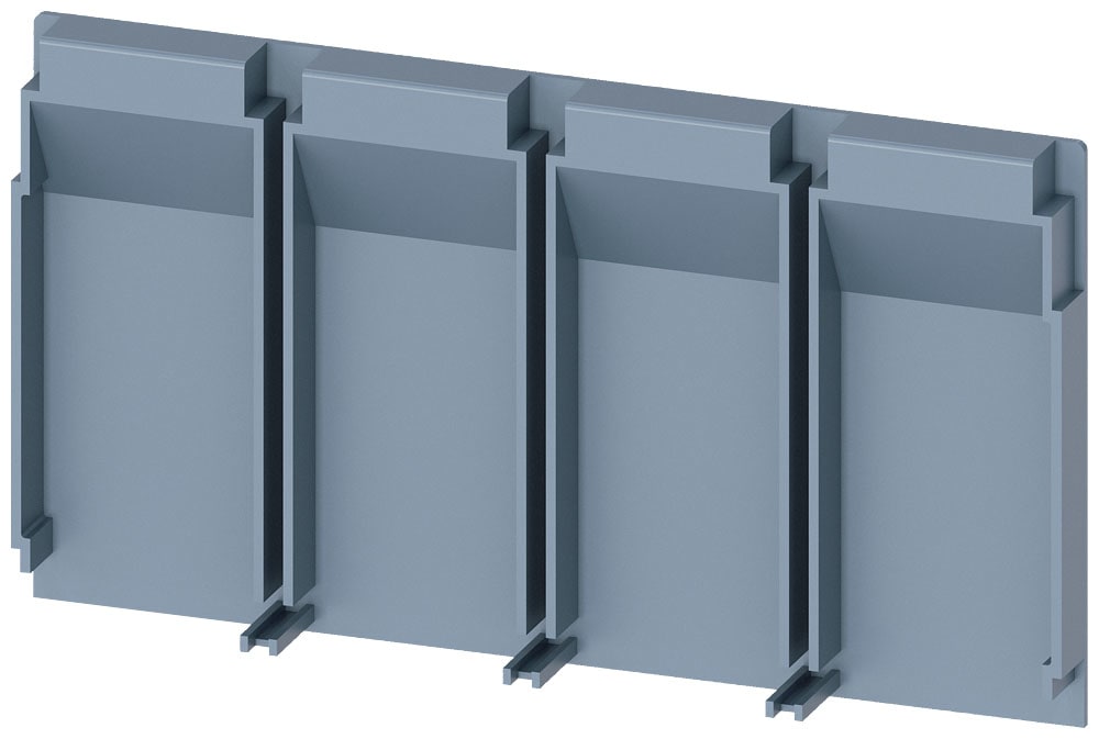SIEMENS - SIE3VA91110WJ40 Piastra disolamento allungata, a 4 poli, 1 pezzo, accessorio per: 3VA1 100/160