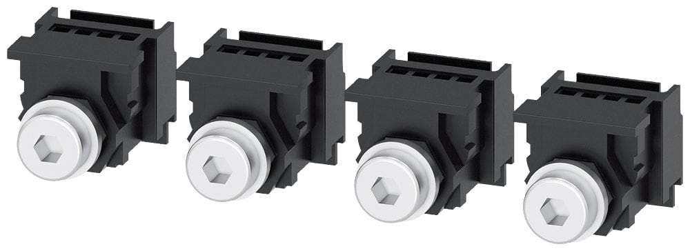 SIEMENS - SIE3VA91140QA00 Attacchi piatti posteriori a vite, 4 pezzi, accessori per: 3VA1 100/160