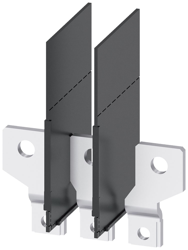 SIEMENS - SIE3VA91530QC00 Attacchi a sbarra anteriori divaricati, 3 pezzi, accessori per: 3VA1 100/160