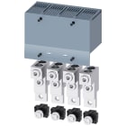 SIEMENS - SIE3VA92640JC22 Morsetto di collegamento per conduttore tondo 2 cavi con presa di tensione per conduttore ausiliario 4 pezzi