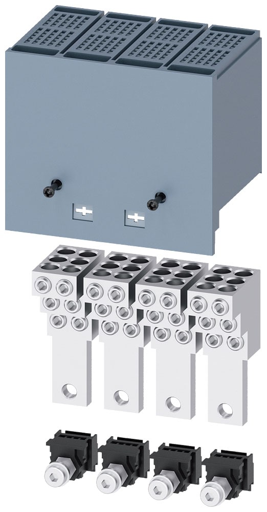 SIEMENS - SIE3VA91540JF60 Morsetto di collegamento per conduttore tondo, 6 cavi, 4 pezzi, accessorio per