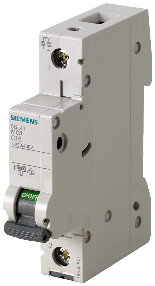 SIEMENS - SIE5SL41067 Interruttore magnetotermico 230/400 V 10 kA, a 1 polo, C, 6 A