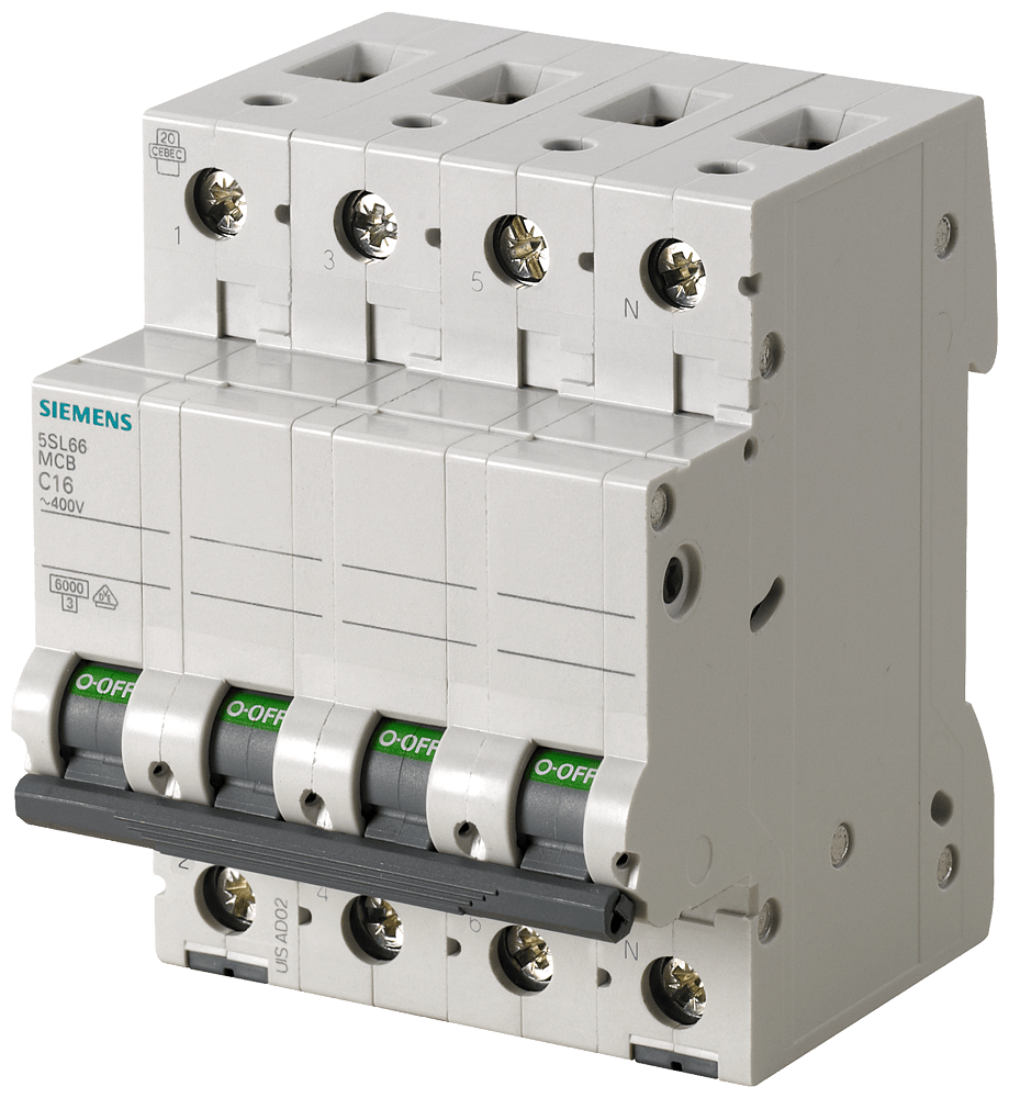 SIEMENS SIE5SL66257BB INT. MT ICN 6000A, ICU 6KA 3P+N C25