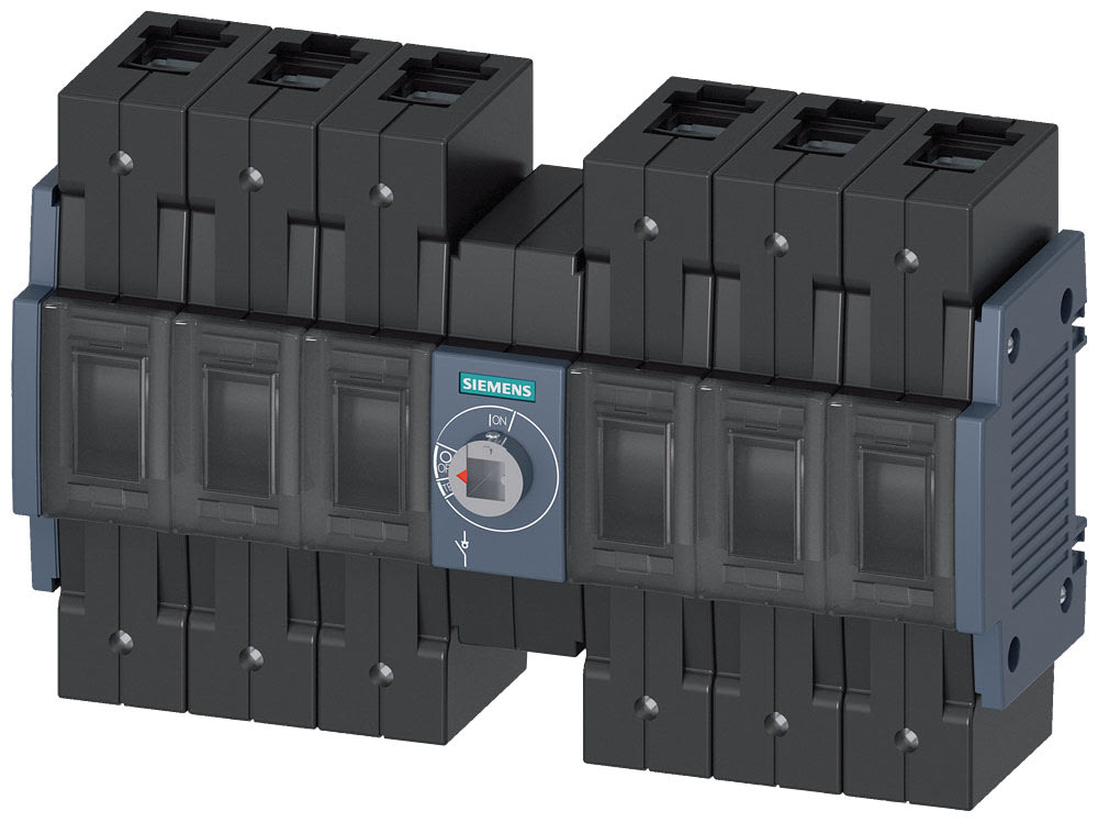 SIEMENS - SIE3KD34602NE200 Sezionatore sottocarico 160 A grand. costr. 2, a 6 poli DC, comando frontale centrale, apparecchio di base