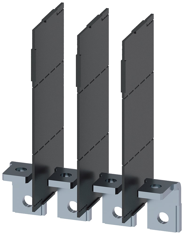 SIEMENS - SIE3VA92140QG00 Attacchi piatti a vite ad angolo retto 4 pezzi, accessori per: 3VA1 250