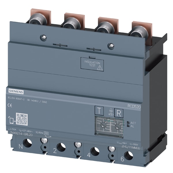 SIEMENS SIE3VA92140RL20 MODULO RCD520 X 3VA12 4P I=250A U=480V