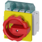 SIEMENS - SIE3LD21032EP53 SENTRON, sezionatore sottocarico 3LD, interruttore di OFF di emergenza, a 4 poli, Iu: 25 A