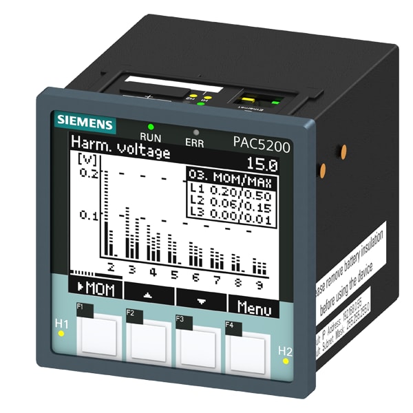 SIEMENS SIE7KM54126BA001EA2 PAC5200 DISPLAY 96X96 FRONTE QUADRO