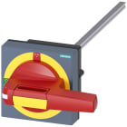 SIEMENS - SIE8UD11412AF25 Comando rotativo bloccoporta OFF di emergenza, compensazione della tolleranza, 100x100, albero 8x8, Test-0-I