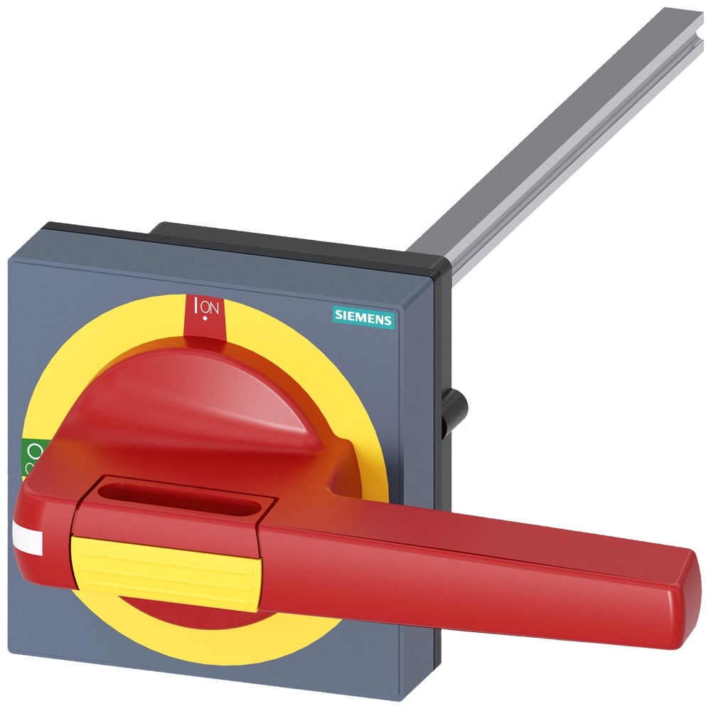 SIEMENS - SIE8UD11513AF25 Comando rotativo bloccoporta OFF di emergenza, compensazione della tolleranza, 100x100, albero 10x10, 0-I