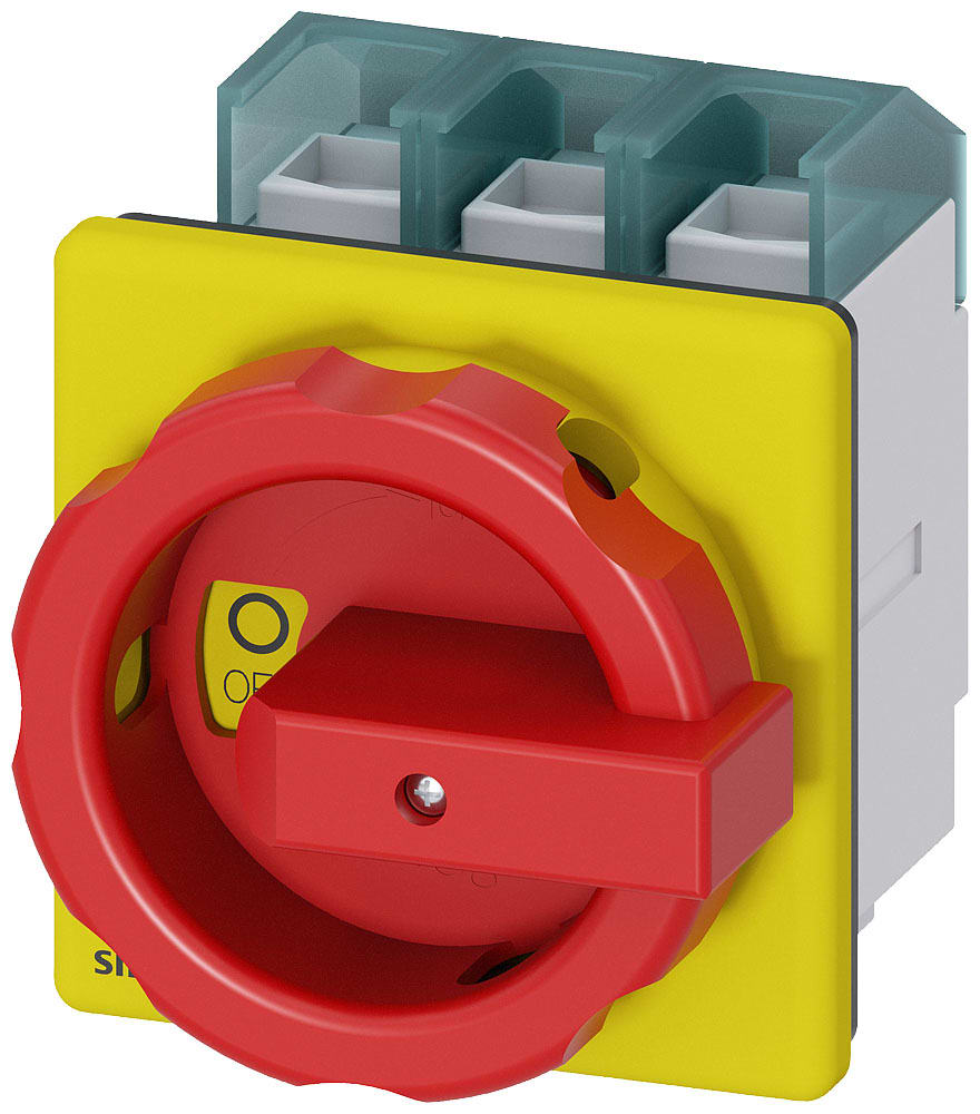 SIEMENS - SIE3LD28040TK53 SENTRON, sezionatore sottocarico 3LD, interruttore di OFF di emergenza, a 3 poli, Iu: 125 A