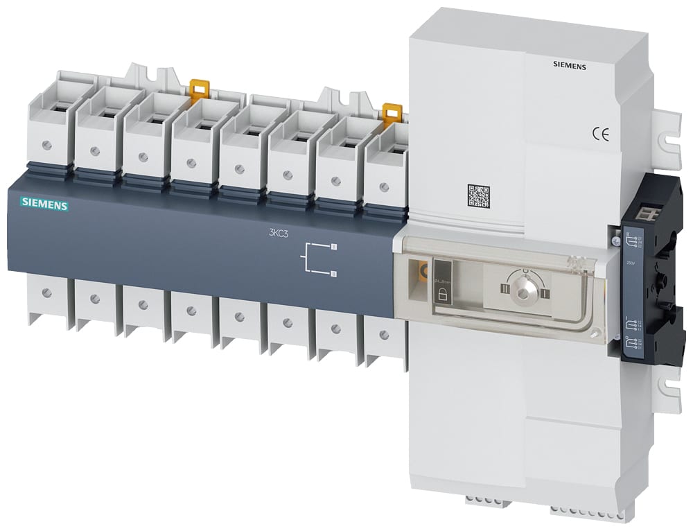 SIEMENS - SIE3KC34302AA220AA3 SENTRON, commutatore di rete 3KC, con comando a distanza, RTSE, a 4 poli, Iu: 100 A