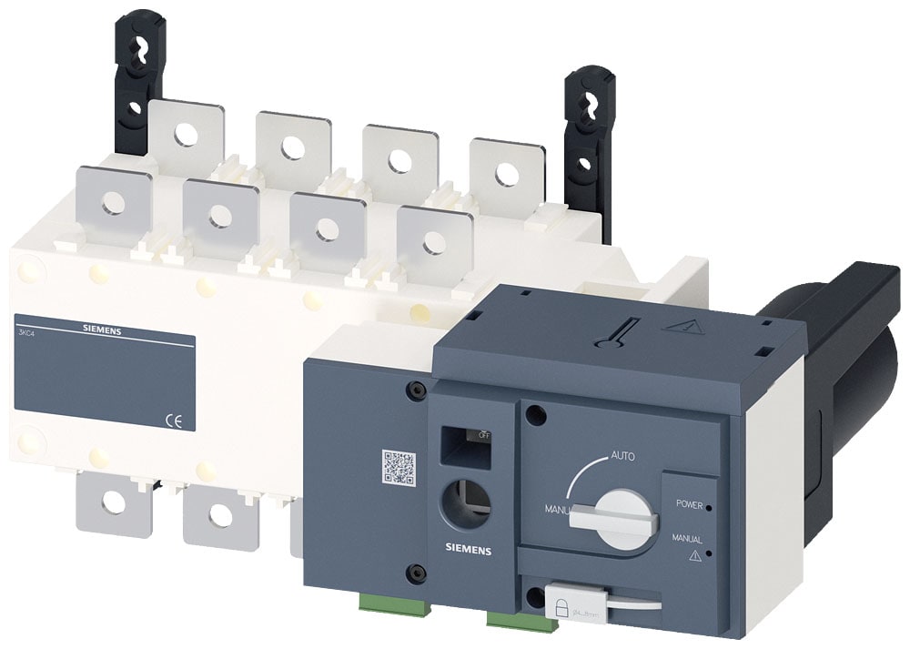 SIEMENS - SIE3KC44420DA210AA3 SENTRON, commutatore di rete 3KC, con comando a distanza, RTSE, a 4 poli, Iu: 400 A