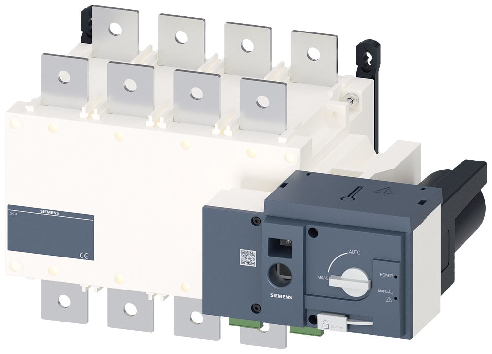 SIEMENS - SIE3KC44460EA210AA3 SENTRON, commutatore di rete 3KC, con comando a distanza, RTSE, a 4 poli, Iu: 630 A