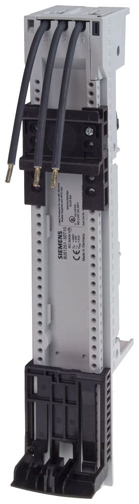 SIEMENS - SIE8US12515DT10 Adattatore apparecchio S00, 25 A, per sistema di sbarre collettrici 60 mm, lunghezza 45x 260 mm