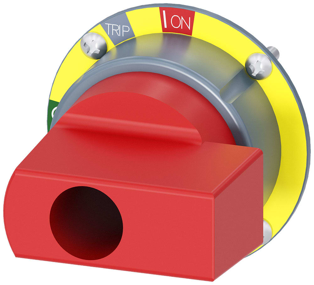 SIEMENS - SIE3VA91370GC05 Maniglia aggiuntiva per comando rotativo bloccoporta, OFF DI EMERGENZA per 3VA5 125