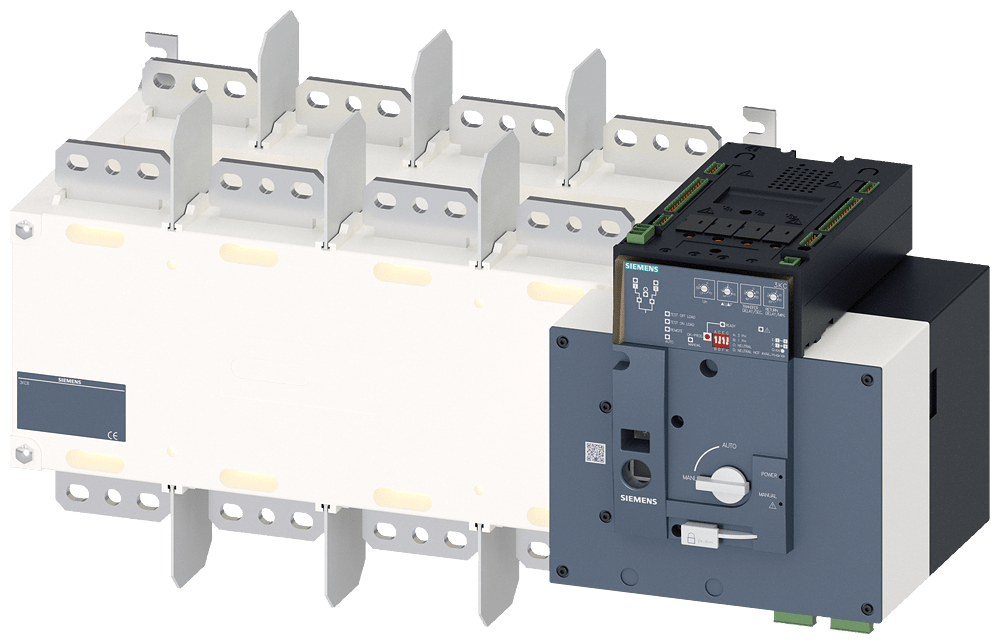 SIEMENS - SIE3KC84540HA220GA3 SENTRON, ATE, commutatore di rete 3KC, automatico, ATSE, a 4 poli, Iu: 1600 A