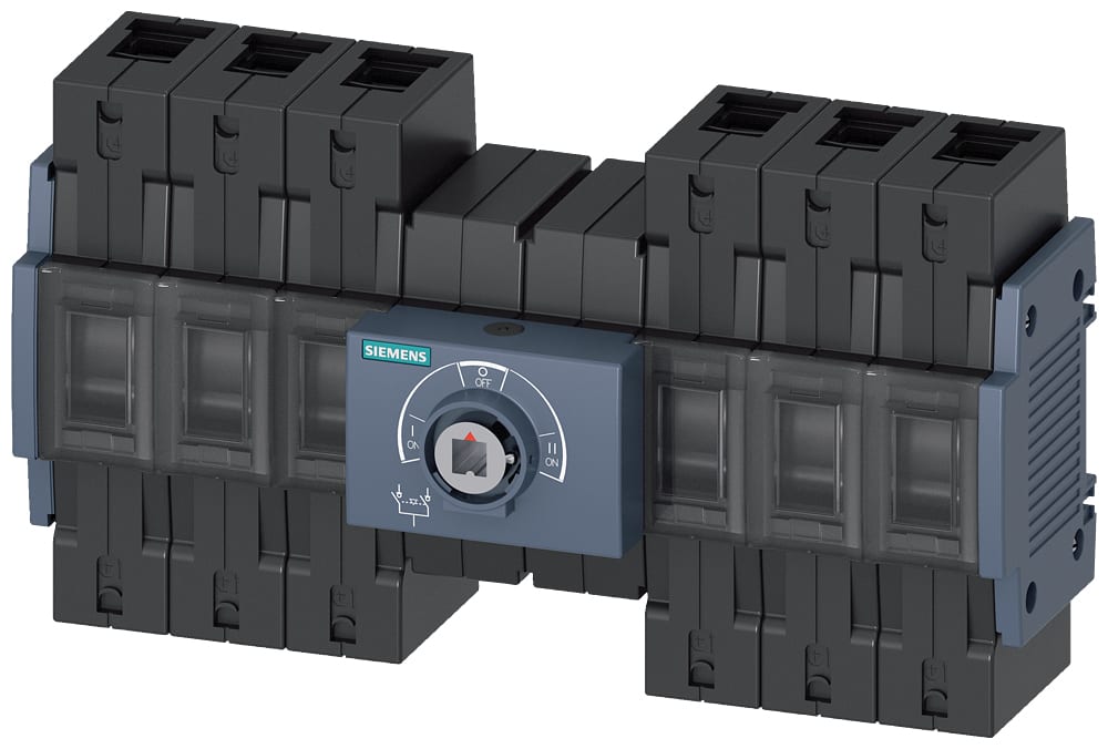 SIEMENS - SIE3KC03302NE000AA0 SENTRON, commutatore di rete 3KC, con comando manuale, MTSE, grandezza costruttiva: 2, a 3 poli, Iu: 100 A