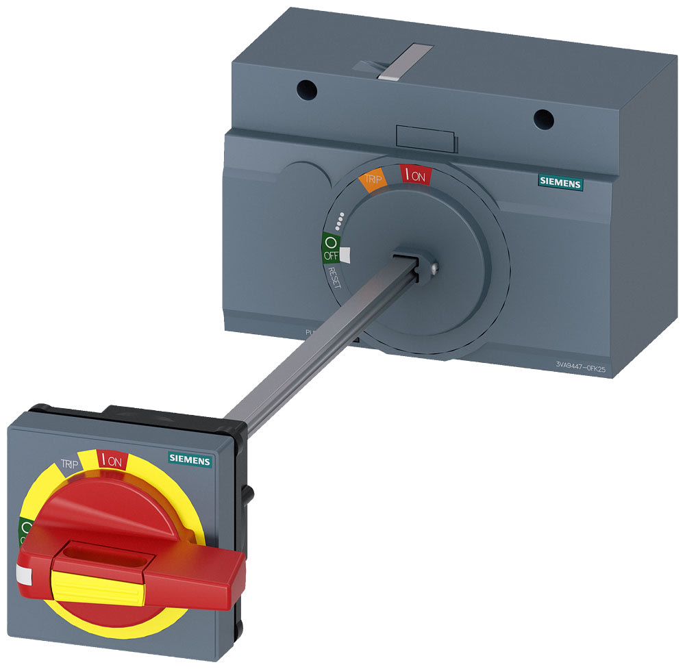 SIEMENS - SIE3VA94470FK25 Comando rotativo bloccoporta OFF di emergenza IEC IP65 con bloccoporta per 3VA5/6 400/600
