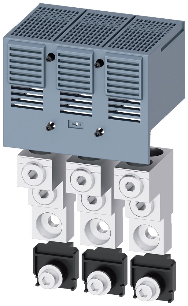 SIEMENS - SIE3VA94730JE23 Morsetto per conduttori tondi CU, 2 cavi, 3 pezzi, accessori per: 3VA5/6 400/600