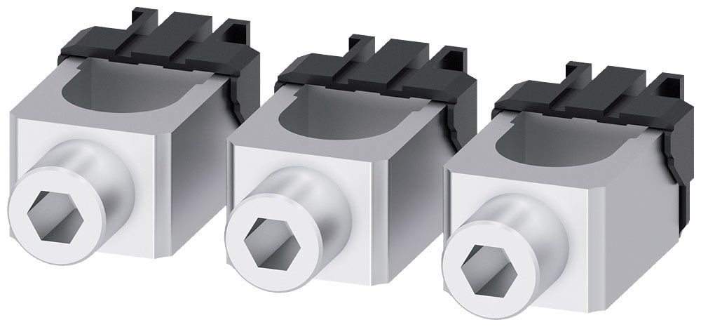 SIEMENS - SIE3VA92330JB12 Morsetto per conduttori tondi, 3 pezzi, accessori per: 3VA5 250