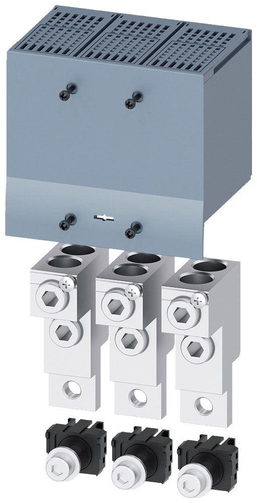 SIEMENS - SIE3VA92330JC22 Morsetto di collegamento per conduttore tondo 2 cavi presa di tensione per conduttore ausiliario 3 pezzi per 3VA5 250