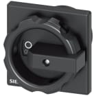 SIEMENS - SIE3LD93442C Comando rotativo, nero 66 x 66 mm, fissaggio sulla base, fissaggio su foro centrale 22,5 mm