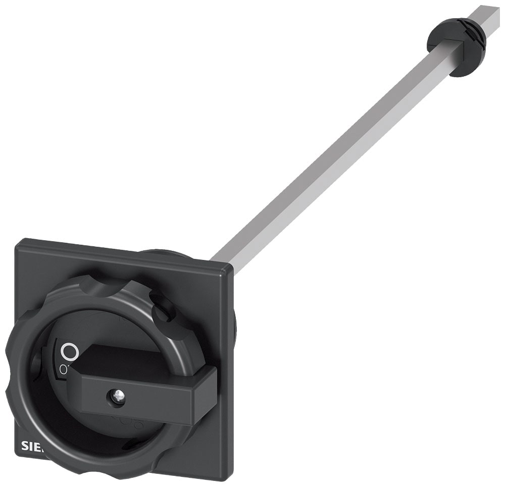 SIEMENS - SIE3LD93442CA Comando rotativo bloccoporta, nero 66x66 mm, fissaggio frontale