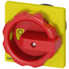 SIEMENS - SIE3LD93443C Comando rotativo, rosso/giallo 66 x 66 mm, fissaggio frontale, fissaggio su foro centrale 22,5 mm