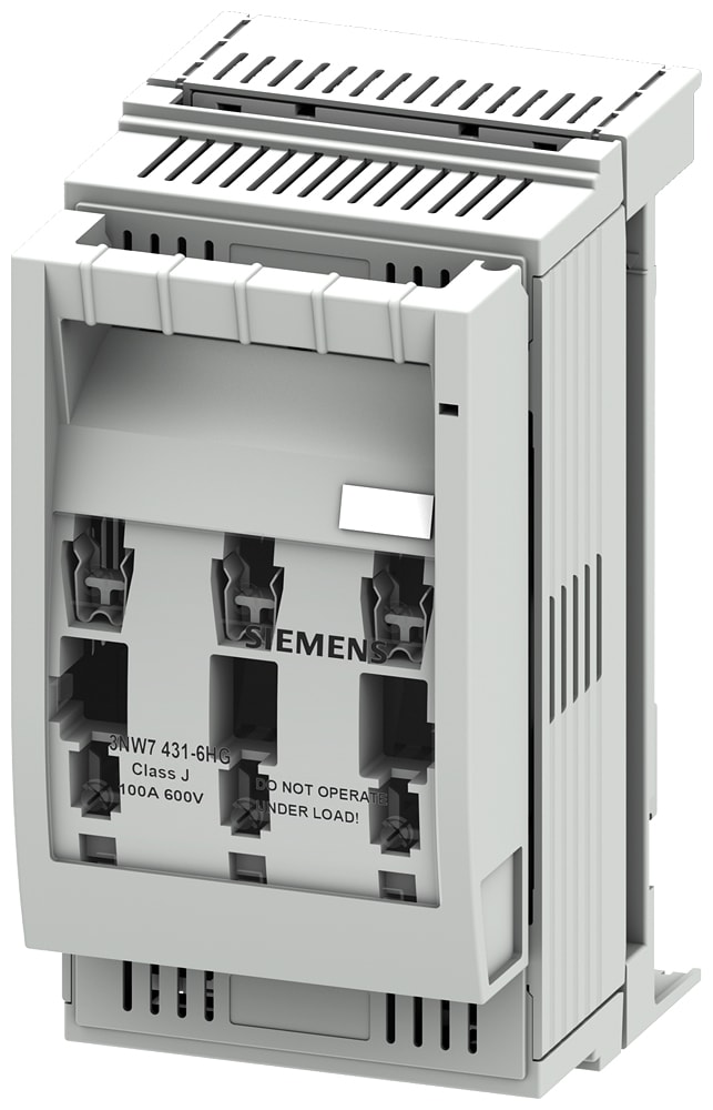 SIEMENS - SIE3NW74316HG SENTRON, portafusibili, Class J, a 3 poli, In: 100 A, Un AC: 600 V