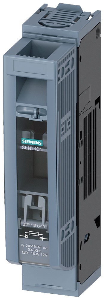 SIEMENS - SIE3NP11311CA10 SENTRON, Sezionatore sottocarico a fusibili 3NP1, a 1 polo, NH00, 160 A