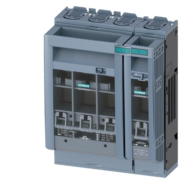 SIEMENS SIE3NP11341CA10 SEZ.FUS.NH00 4P 160A PIASTR. 45MM AL.SB