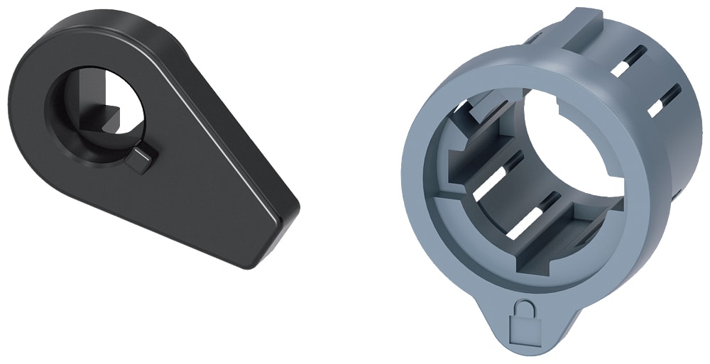 SIEMENS - SIE3VA96800LF20 Adattatore serratura a cilindro, accessorio per: comando rotativo per 3VA2 1000